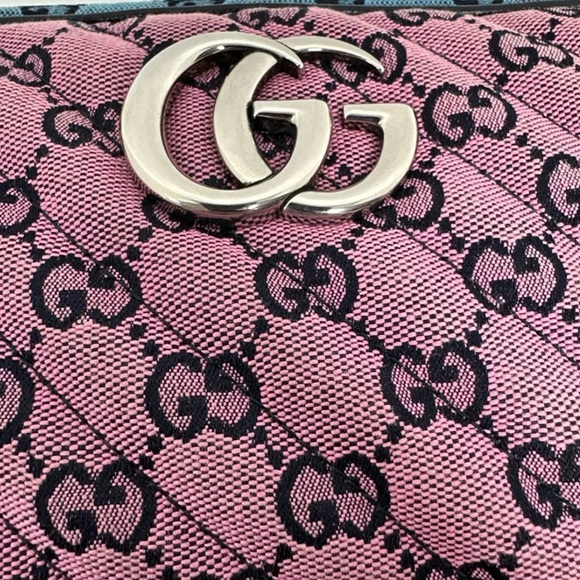 Gucci Marmont GG Quilted Multicolor Camera Crossbody Bag - Picture 7 of 11